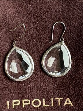 Ippolita Sterling Silver and Clear Crystal Earrings